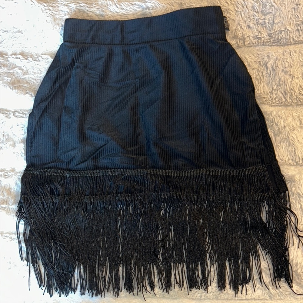 Tiger Friday AXS Black Ballroom Fringe Skirt